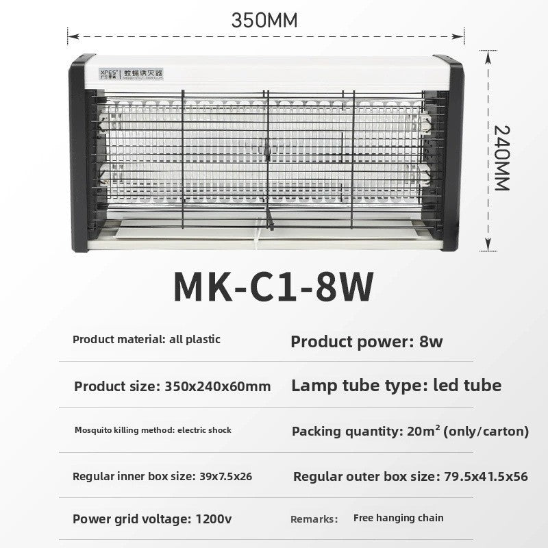 LED Insect Killer Lamp Wall Mounted Commercial Use
