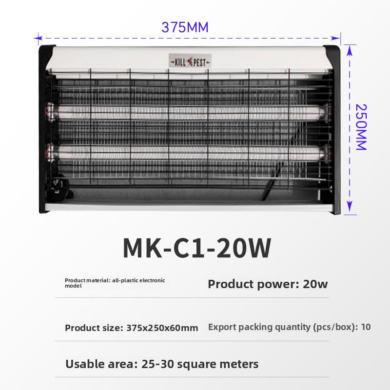 LED Insect Killer Lamp Wall Mounted Commercial Use