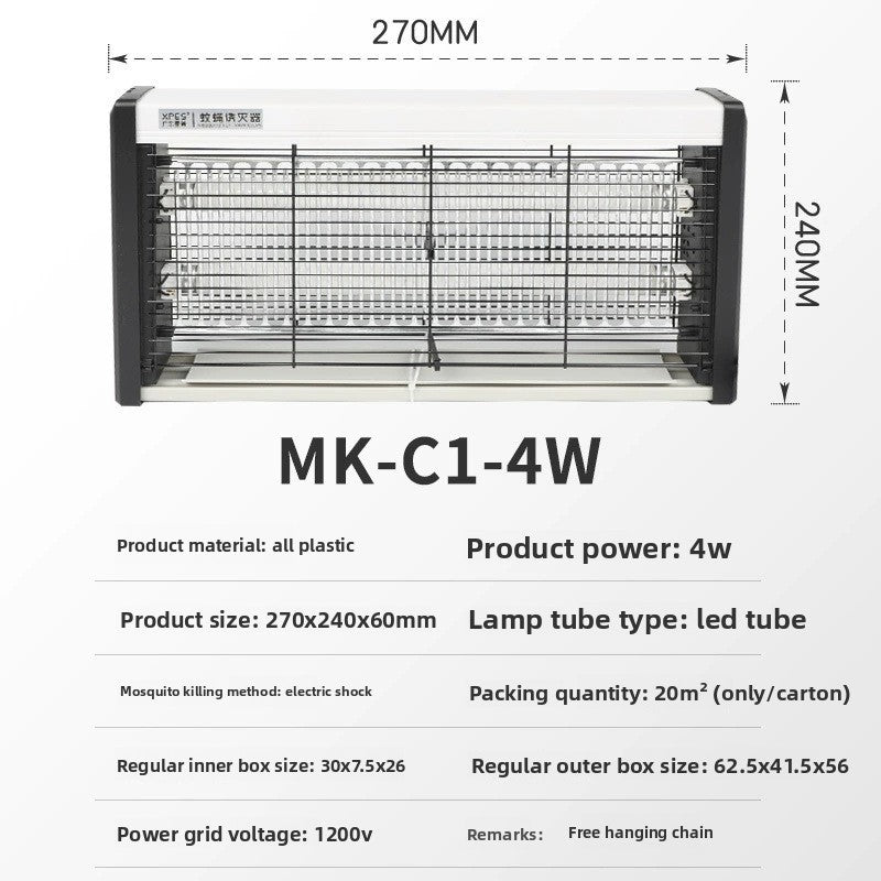LED Insect Killer Lamp Wall Mounted Commercial Use