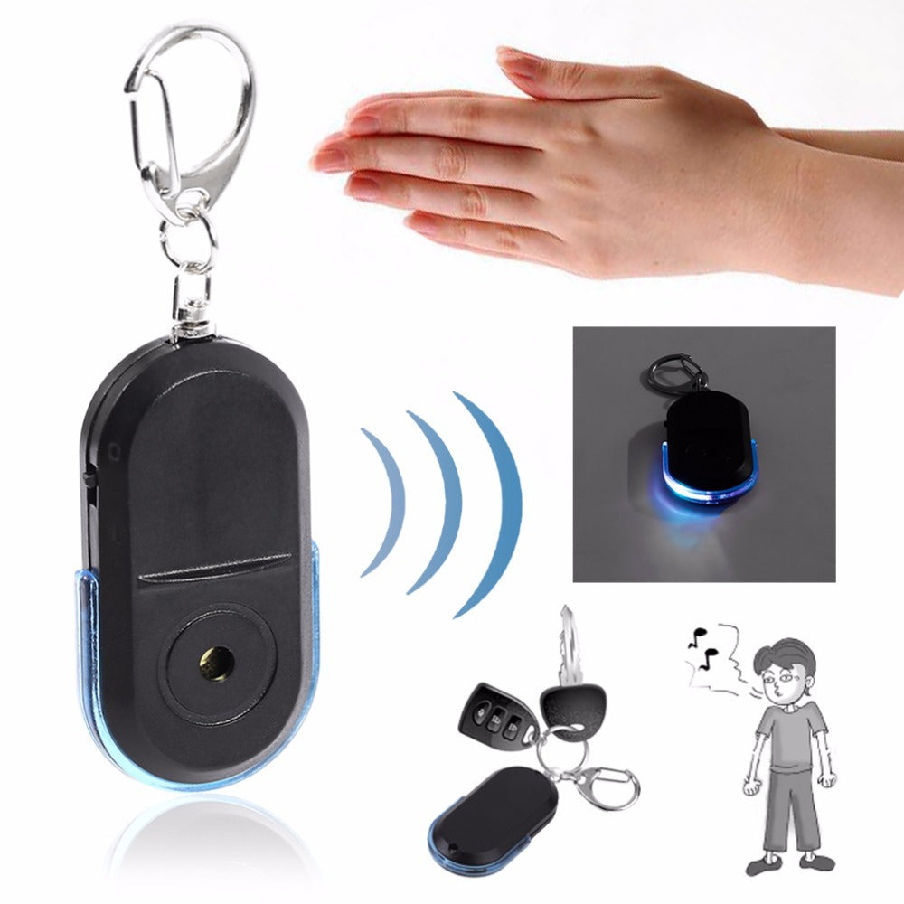 LED Key Finder Whistle Locator Anti-Loss Alarm