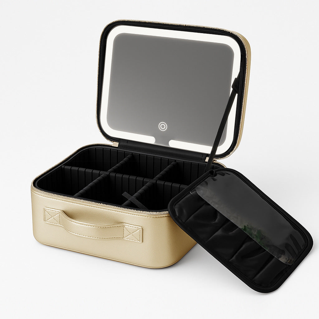 LED Large-Capacity Makeup Bag