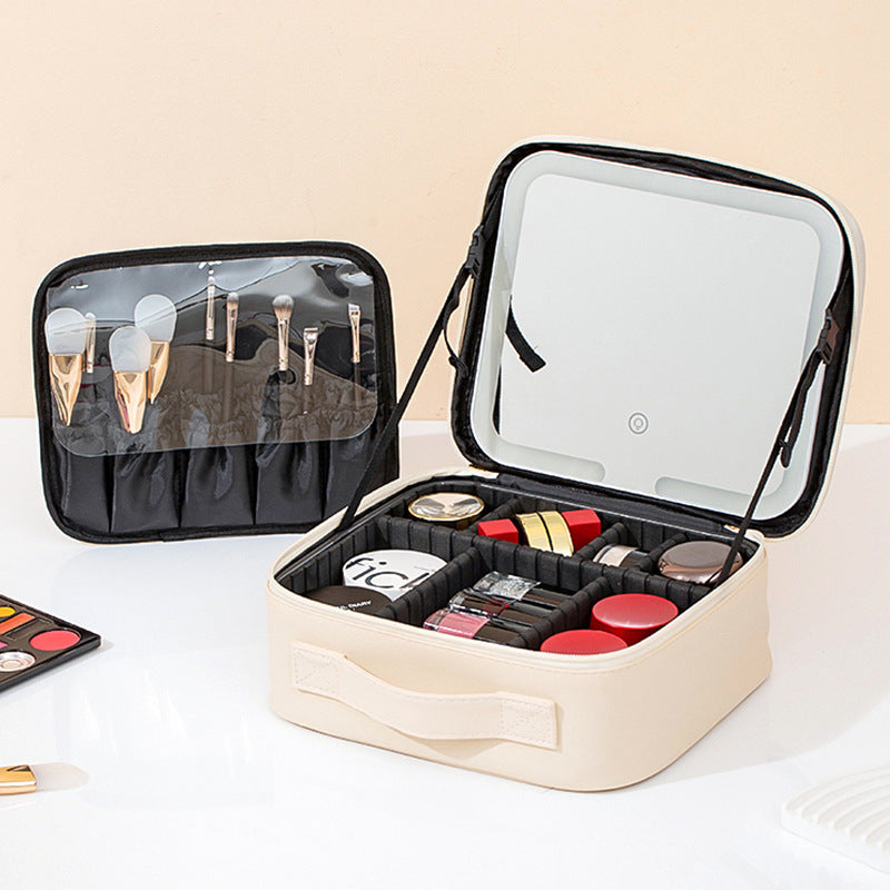 LED Large-Capacity Makeup Bag