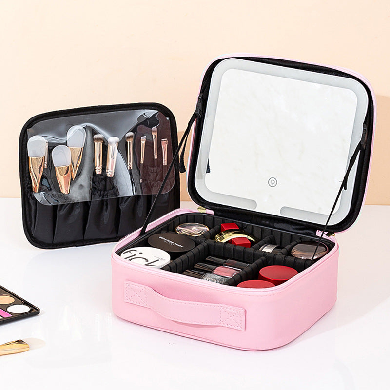 LED Large-Capacity Makeup Bag