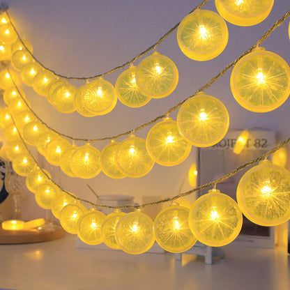 LED Lemon Slice String Lights for Decoration