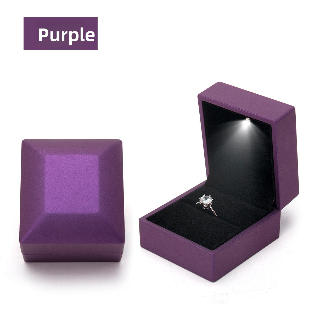 Led Light Jewelry Box Spray Paint High-End Jewelry Bracelet Box Ring Box Necklace Box Bracelet Jewelry Box
