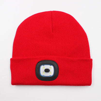LED light knitted hat
