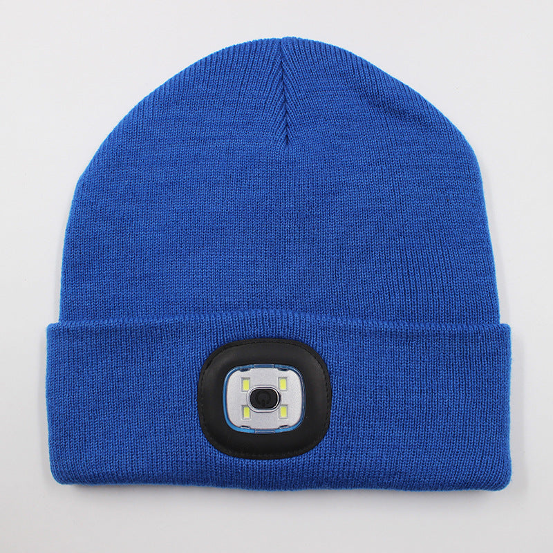 LED light knitted hat
