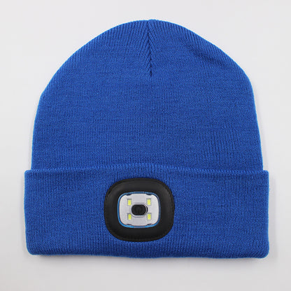 LED light knitted hat