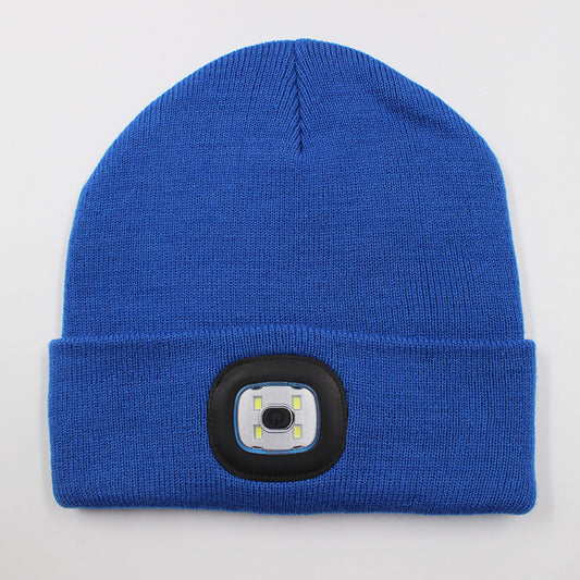 LED light knitted hat