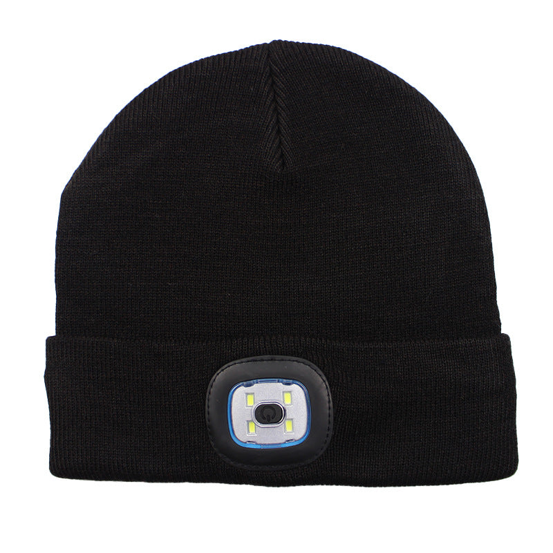 LED light knitted hat