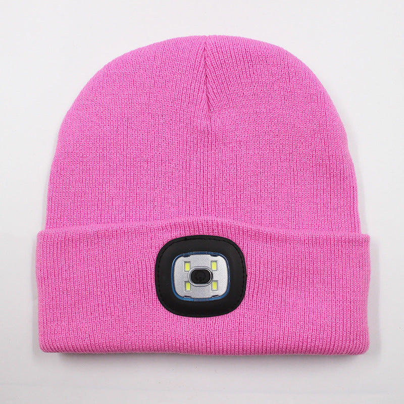 LED light knitted hat