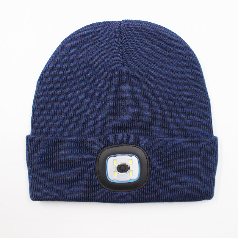 LED light knitted hat