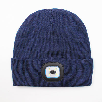 LED light knitted hat