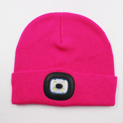 LED light knitted hat