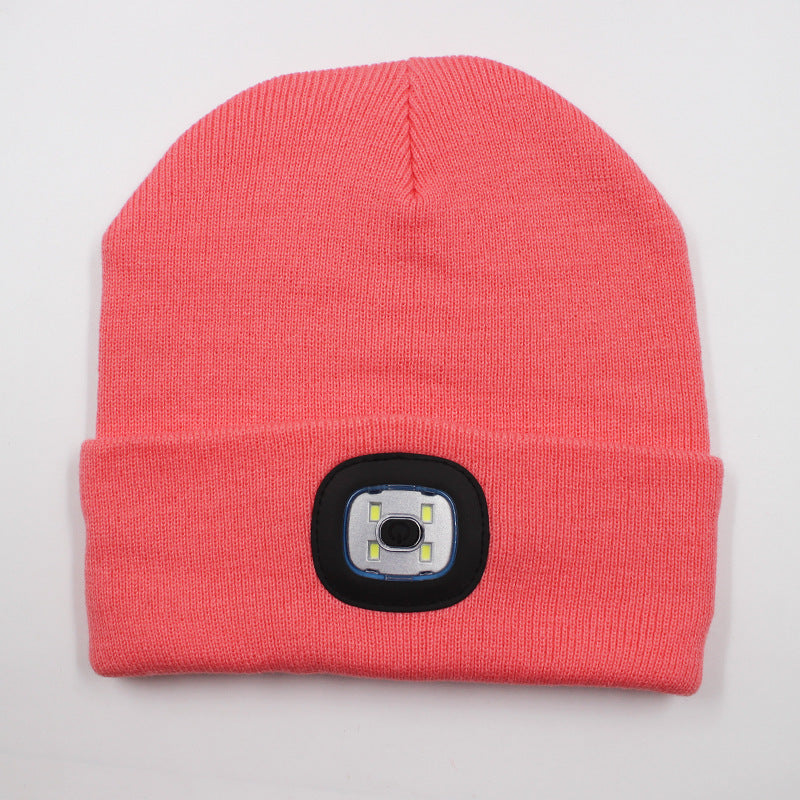 LED light knitted hat
