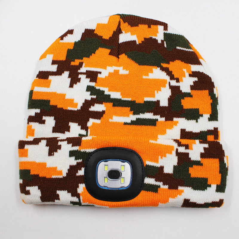 LED light knitted hat