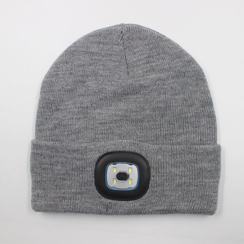 LED light knitted hat