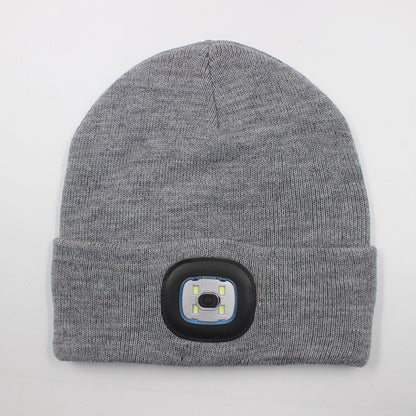 LED light knitted hat