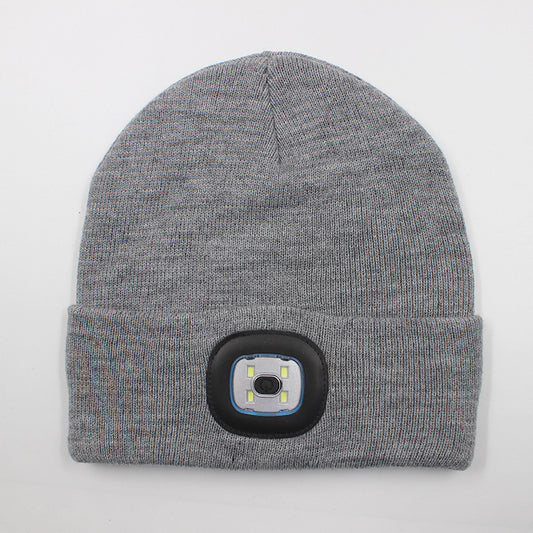 LED light knitted hat