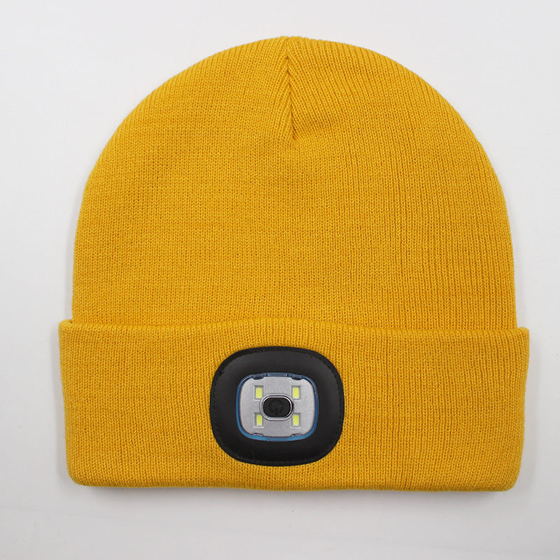 LED light knitted hat