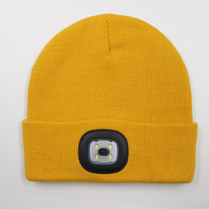 LED light knitted hat