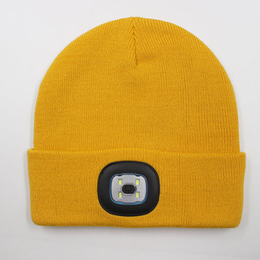 LED light knitted hat