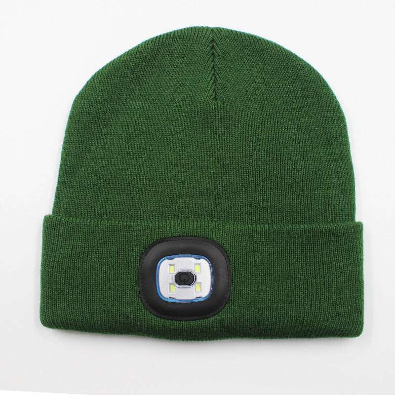 LED light knitted hat