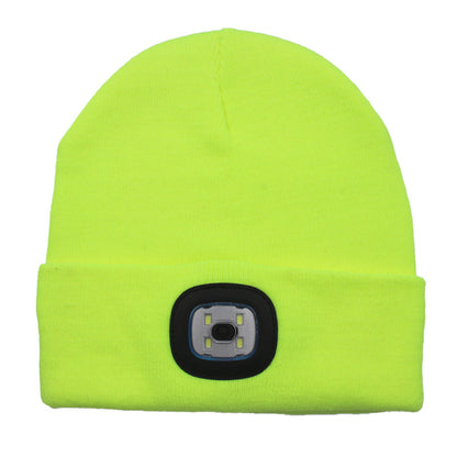 LED light knitted hat