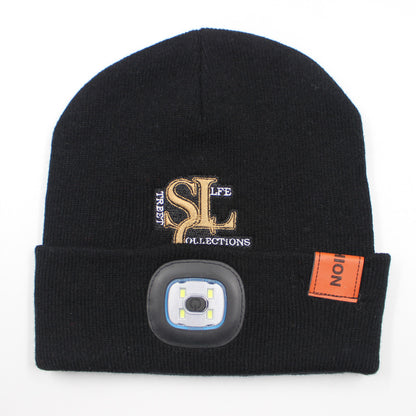 LED light knitted hat