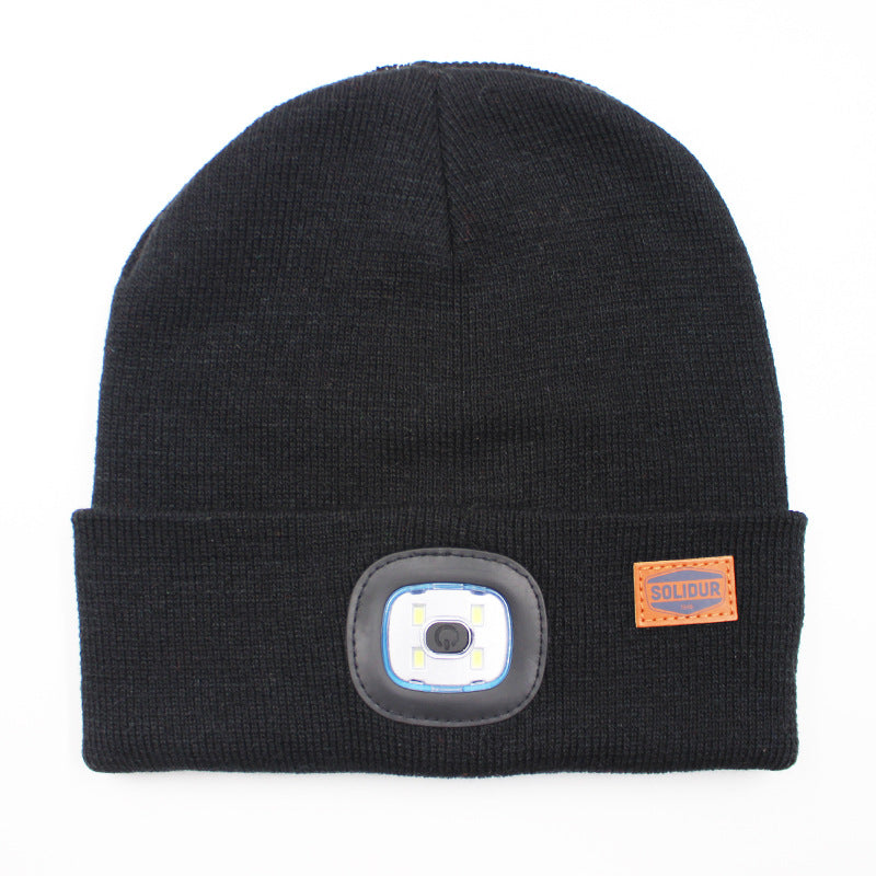 LED light knitted hat