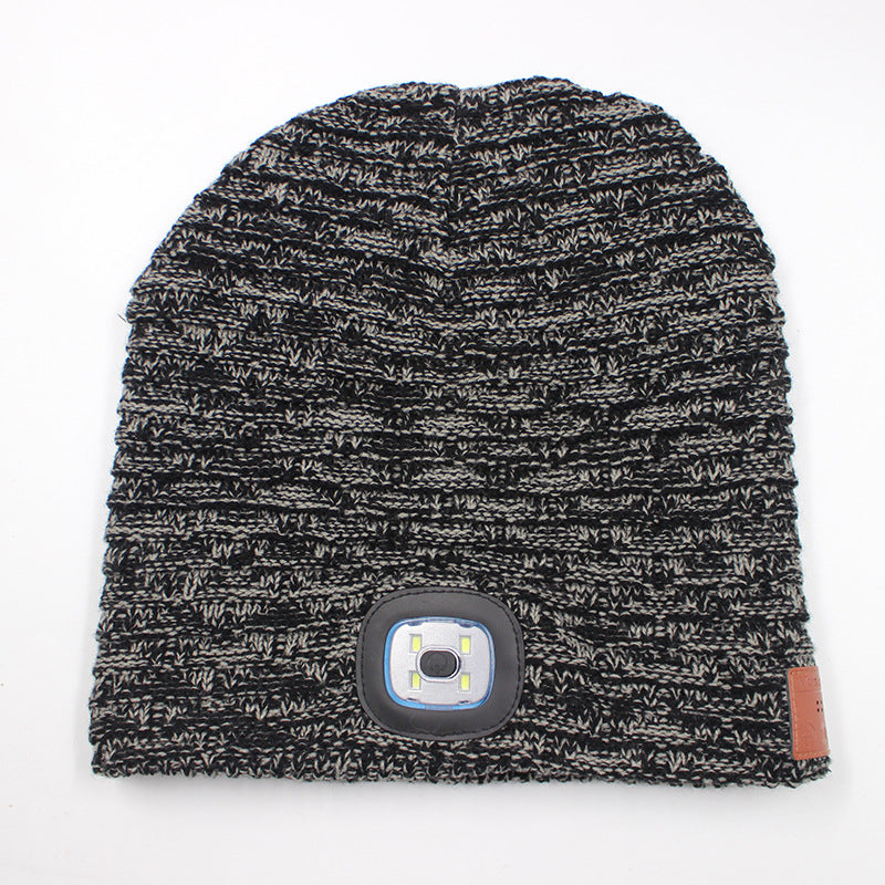 LED light knitted hat