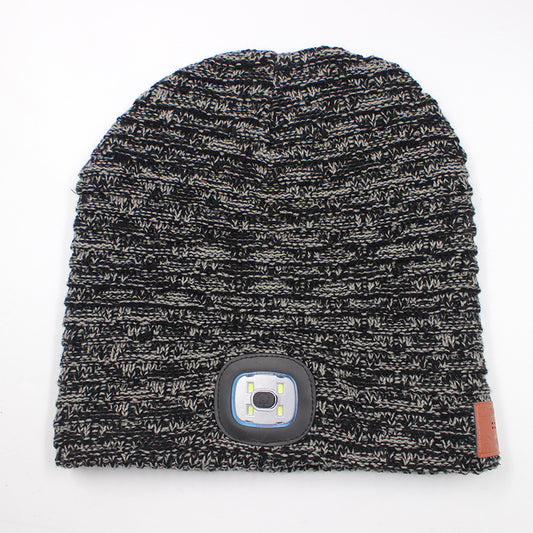 LED light knitted hat