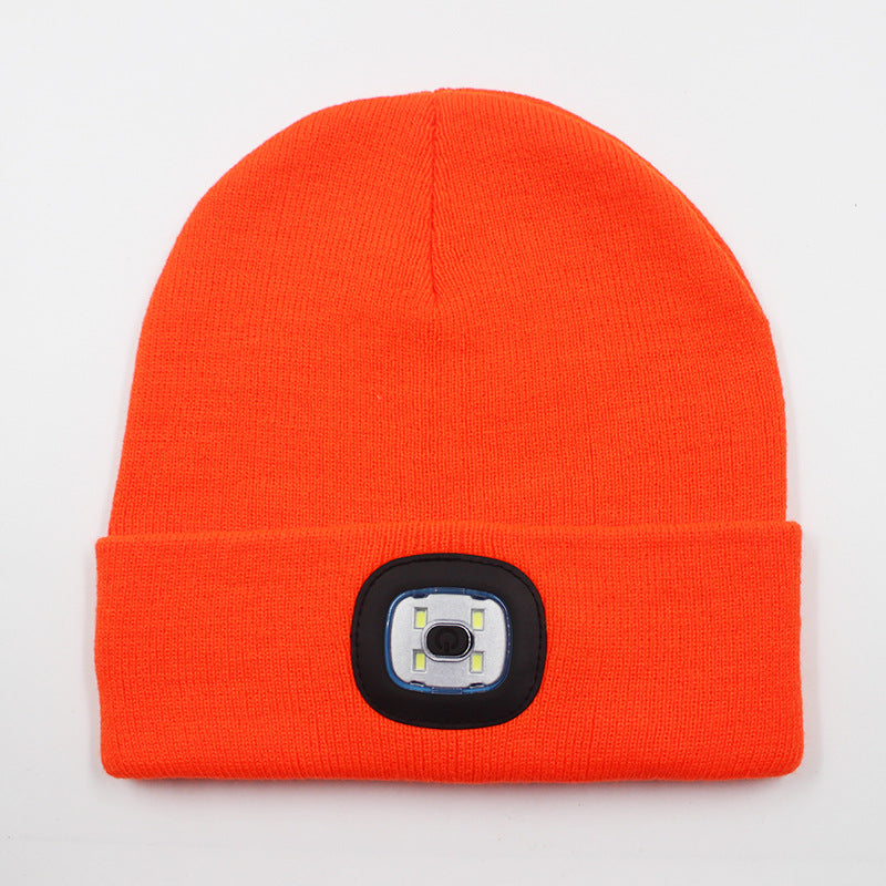 LED light knitted hat