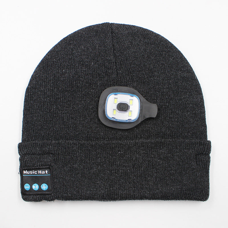 LED light knitted hat