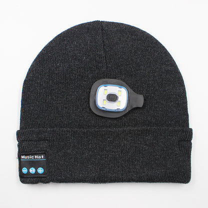 LED light knitted hat