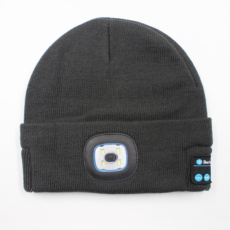 LED light knitted hat