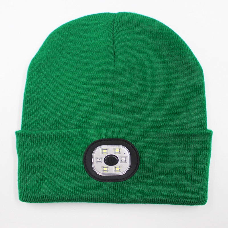 LED light knitted hat