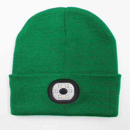LED light knitted hat