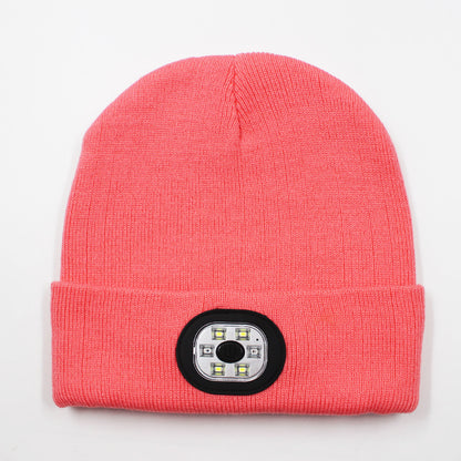LED light knitted hat