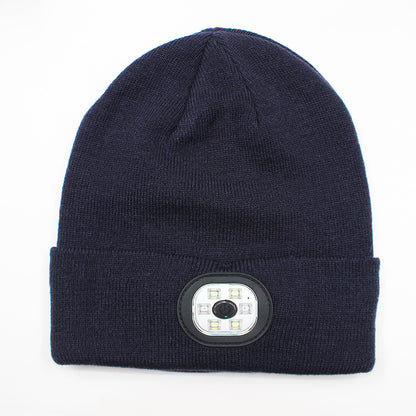 LED light knitted hat