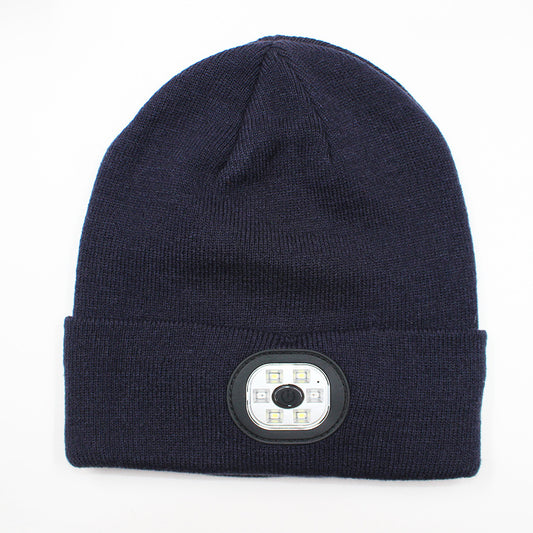 LED light knitted hat
