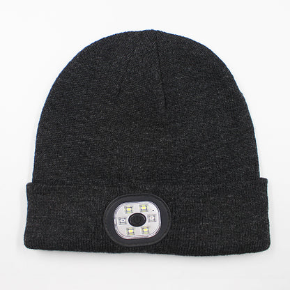 LED light knitted hat