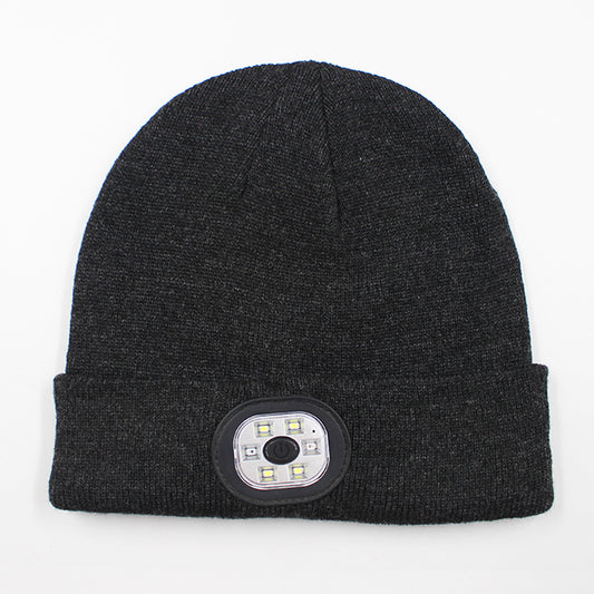LED light knitted hat
