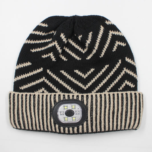 LED light knitted hat