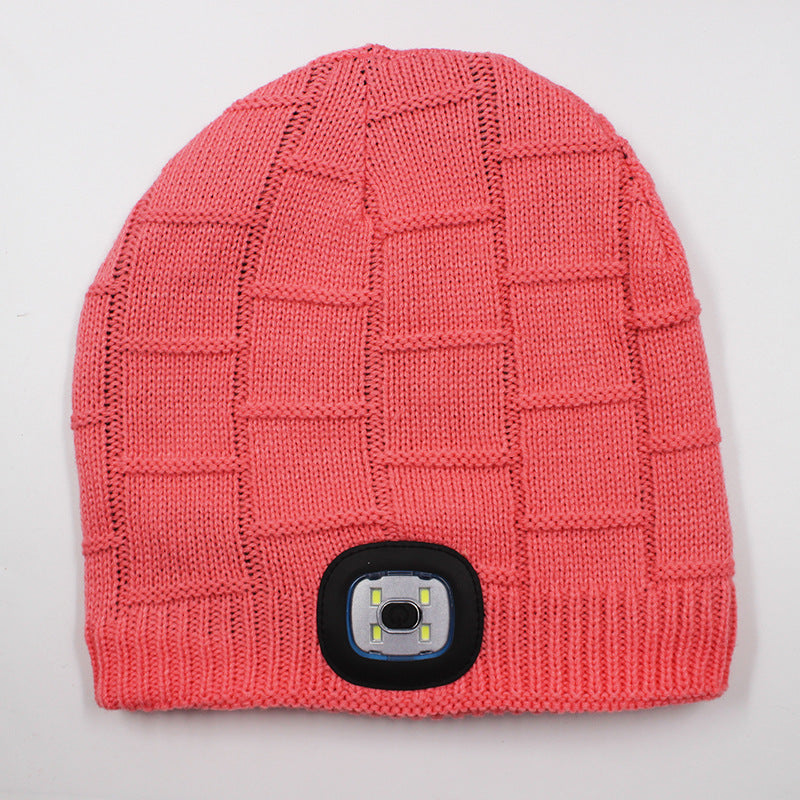 LED light knitted hat
