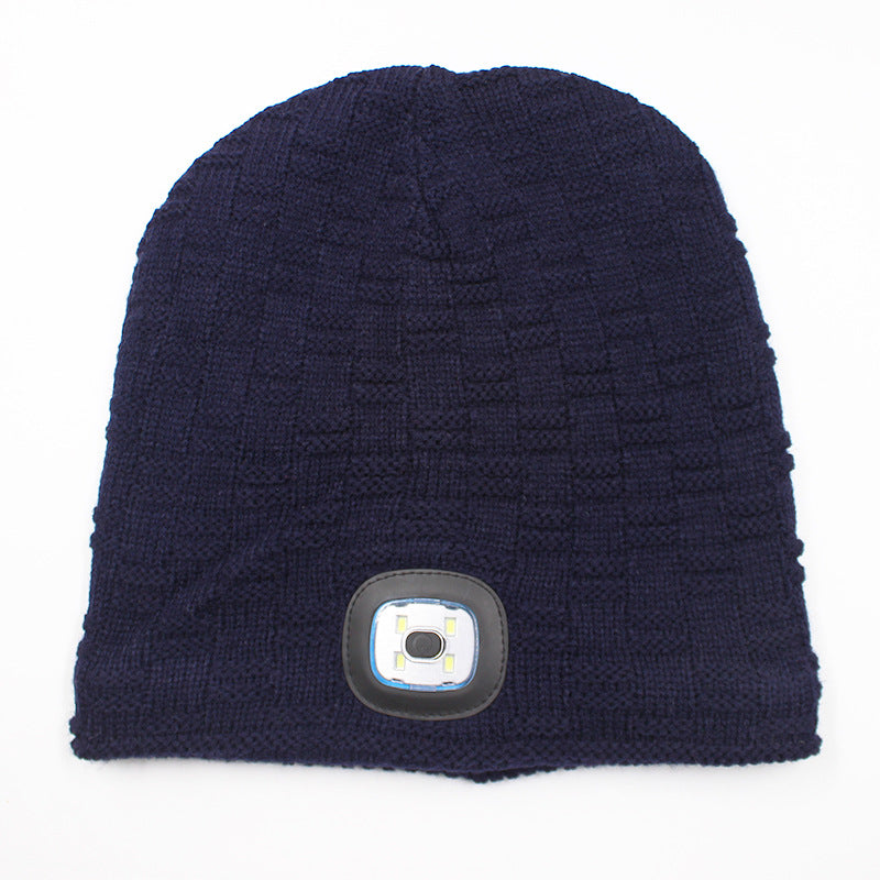 LED light knitted hat