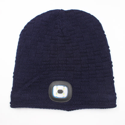 LED light knitted hat