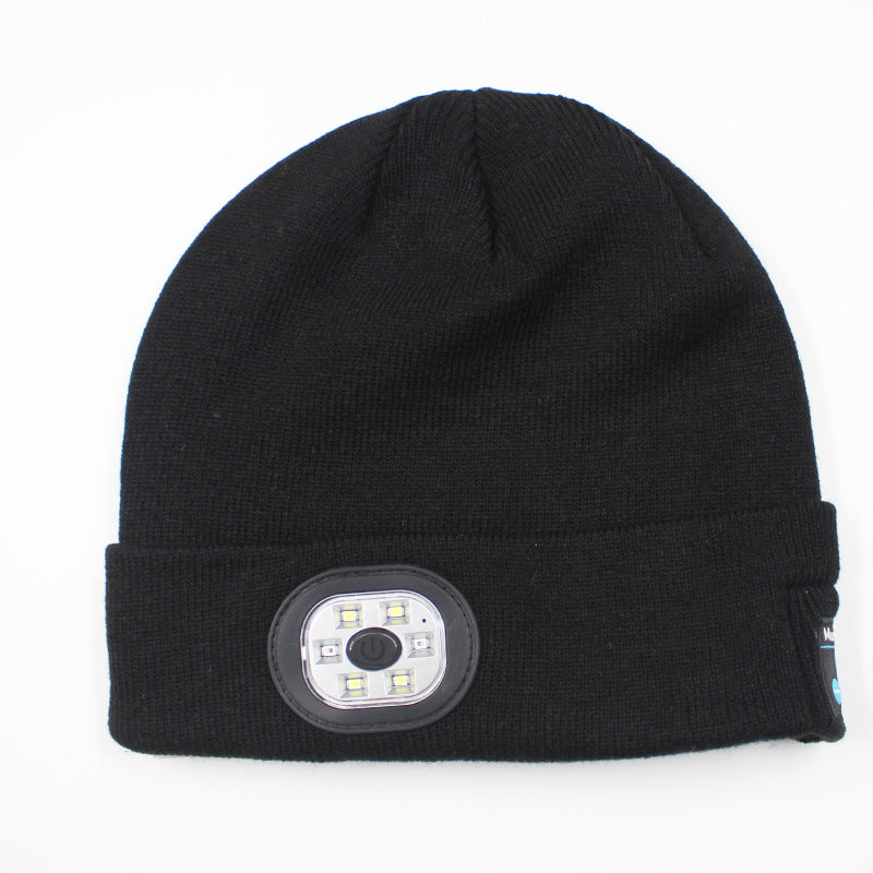 LED light knitted hat