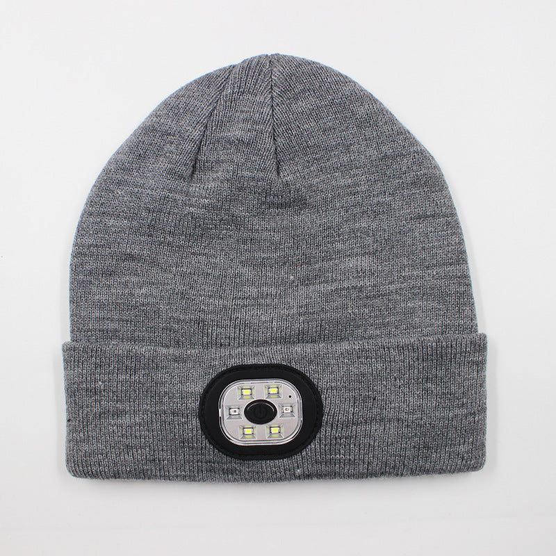 LED light knitted hat