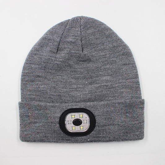 LED light knitted hat